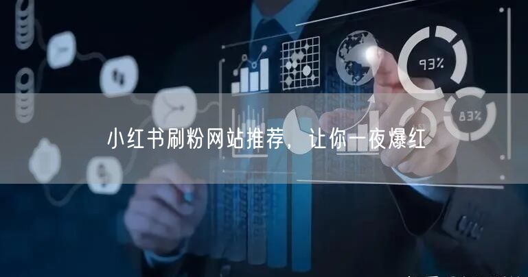 小红书刷粉网站推荐，让你一夜爆红