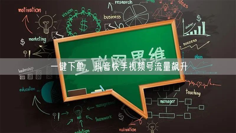 一键下单，抖音快手视频号流量飙升