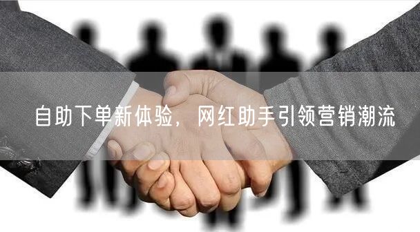 自助下单新体验，网红助手引领营销潮流