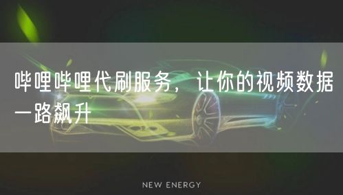 哔哩哔哩代刷服务，让你的视频数据一路飙升