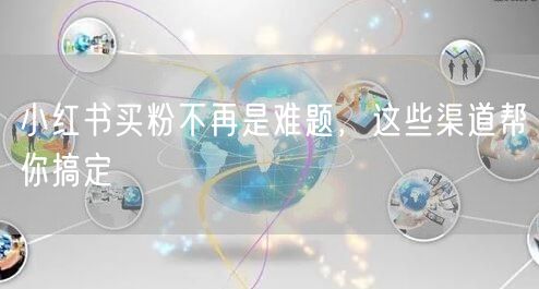 小红书买粉不再是难题，这些渠道帮你搞定